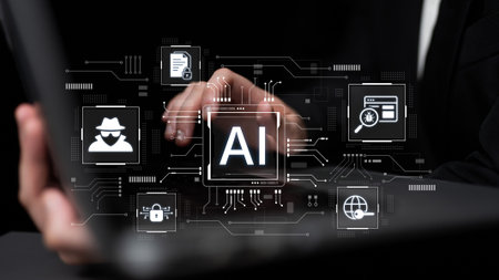 AI cybersecurity safeguards systems with encryption, access control, and AI secure data flow....