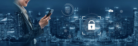 AI cyber security system using biometric authentication and privacy control. Cyber security protects...