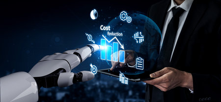 AI artificial intelligence drives cost-saving initiatives via process automation, virtual resource...