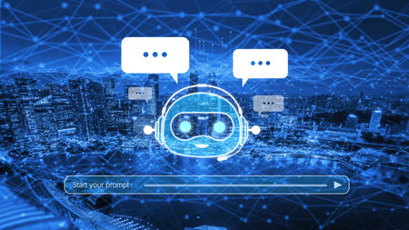 AI Virtual Assistant Artificial Intelligence Chatbot Controlled by Prompt Engineering for...