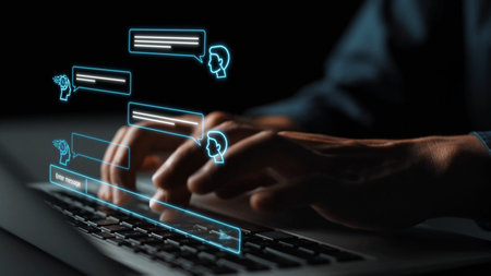 AI chatbot interface facilitates communication, chatbot, and AI interaction for automated user...