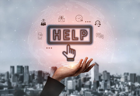 Digital customer support system provides quick assistance, real-time chat, and communication...