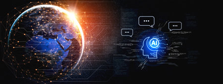 Artificial intelligence AI virtual assistant chatbot automates search and report with conversational...
