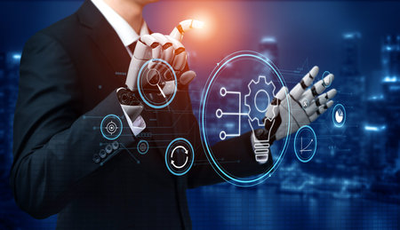 AI-driven business innovation and research for process automation. A concept of developing ideas and...