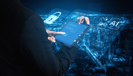 An AI-powered cybersecurity dashboard for cyber data defense. The system includes a secure login...