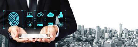 System for safeguarding digital identity using fingerprint authentication, encryption, and secure...