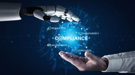 AI ensures compliance with automated policy checks, smart regulation systems, and intelligent...