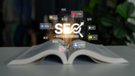 Social media marketing strategy with engagement metrics. Social marketing boosts media visibility....