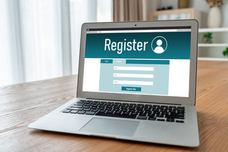 Online registration form for modish form filling on the internet website