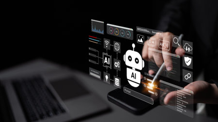 AI chatbot assistant enhances intelligent automation, data analysis, and customer interaction on...