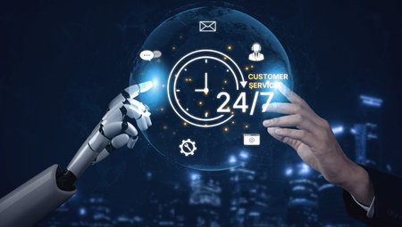 An AI assistant provides 24-hour customer service through an automated support system. This constant...