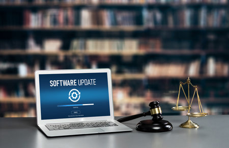 Software update on computer for brisk version of device software upgrade