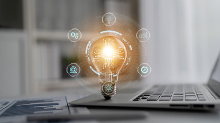 Central AI core connects automation, analytics, NLP networks for smarter operation innovation....