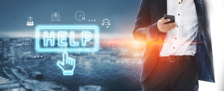 Digital customer support system provides quick assistance, real-time chat, and communication...
