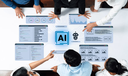 AI assistant dashboard for code, media, and image generation with performance analytics and chatbot...