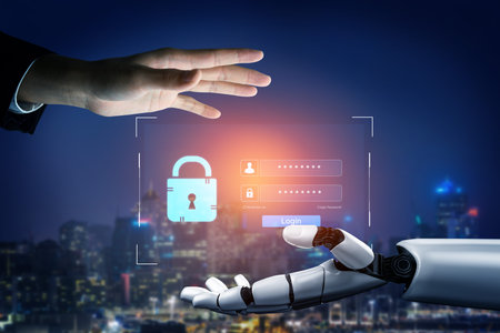 An AI assistant monitors this secure login portal. The system ensures that all user authentication...