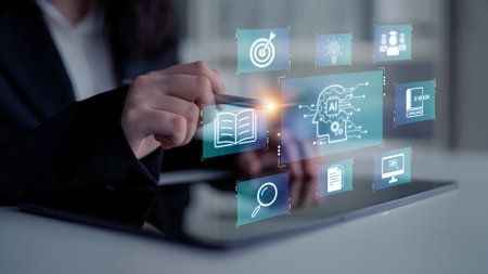 Artificial intelligence AI platform connecting training resources, AI search, dashboards and team...