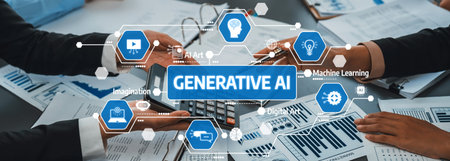 Hands Collaborate Over Documents to Explore Generative AI Concepts with Cognitive Symbols and Data...