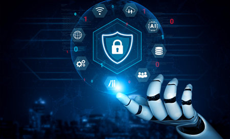 Artificial intelligence strengthens cybersecurity protection and digital data security to ensure...