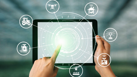 Concept of smart agriculture revolutionizes modern farming. Using innovation and automation, this...