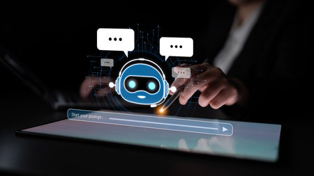 AI Virtual Assistant Artificial Intelligence Chatbot Controlled by Prompt Engineering for...