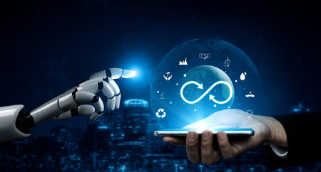 The concept of an AI driven circular economy for sustainable production and consumption. A global AI...