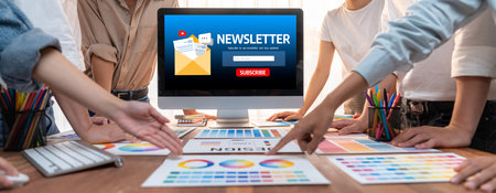 newsletter signup page on computer for customer to subscribe brisk newsletter update information to...