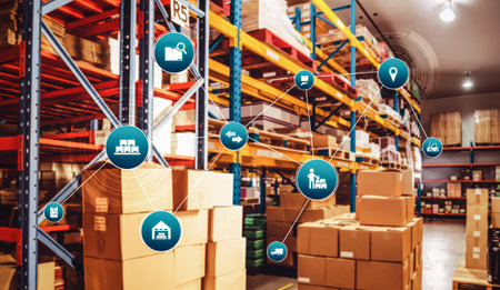 Smart warehouse management system with innovative internet of things technology to identify package...