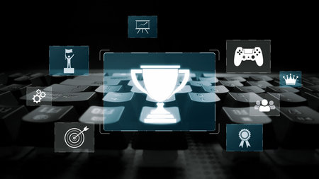 Achievement and success concept representing goal accomplishment, motivation, performance,...