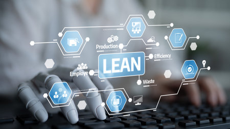 Modern Automation in Lean Manufacturing Concept with Robotic Hand Over Keyboard Utilizing Digital...
