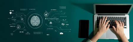 AI data management system for digital analysis, with AI, data, and system repeating for better SEO...