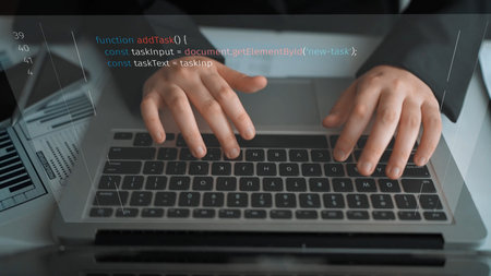 Script programming for task manager user interface, handling form submission, input validation, task...