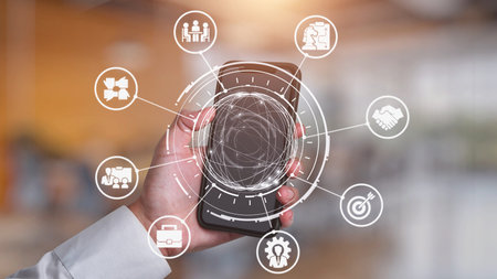 B2B strategy and technology transforming business-to-business operations, optimizing communication,...