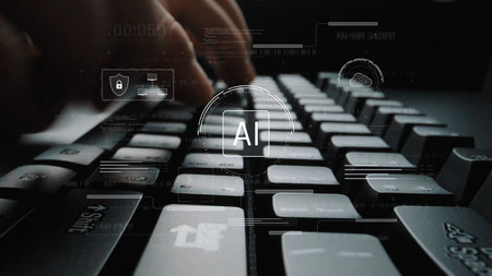 AI interface showing how artificial intelligence powers systems. AI Artificial intelligence...