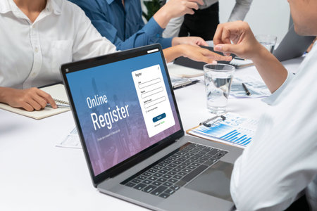 Online registration form for brisk form filling on the internet website