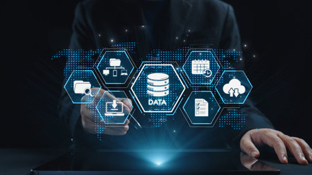 Cloud computing, cloud strategy, and cloud technology transforming digital infrastructure with...