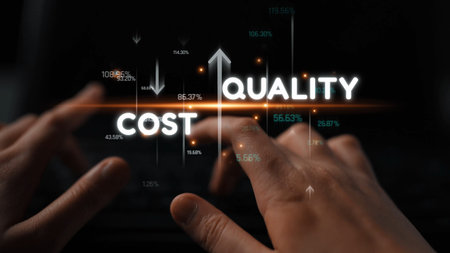 Increase quality and reduce cost represent quality, cost, and performance optimization for business...