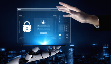 An AI assistant manages a secure login system, providing advanced user authentication. This smart...