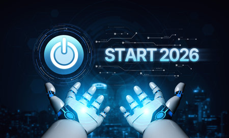 AI powers innovation with smart activation symbols, strategic planning tools, and futuristic...