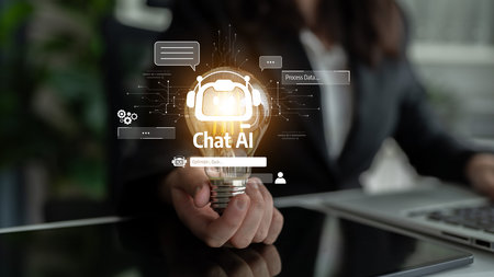 AI assistant with LLM, big data, machine learning, and generative AI powers prompt engineering and...