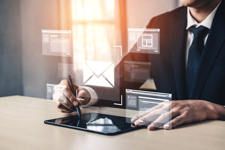 Email productivity tools improve communication, inbox control, and workflow for efficient, professional digital business operations. Vouchの写真素材
