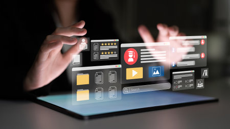 E-learning dashboard with student profiles, lesson ratings, and course content organization for...