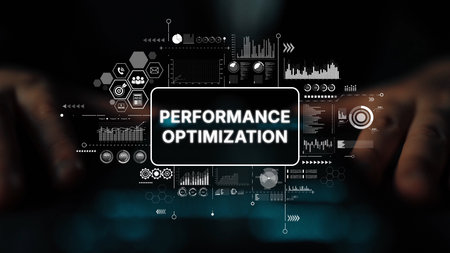 Performance Optimization Concept with Data Analytics and Technology Interface for Business...