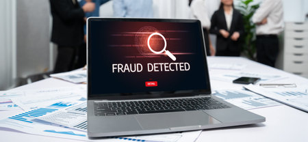 Cyber security software show alert of cyber attack for protection brisk. Danger from virus, phishing...