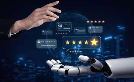 AI enhances customer review and rating system by analyzing review, rating, and customer feedback for...