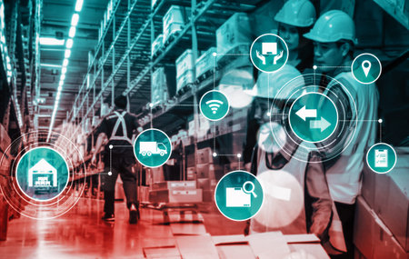 Smart warehouse management system with innovative internet of things technology to identify package...