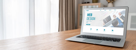 Website design software provide modish template for online retail business and e-commerce