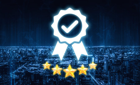 Certified products meet quality standards through assurance processes, verified compliance, and trusted milestones for market confidence. Vouchの写真素材