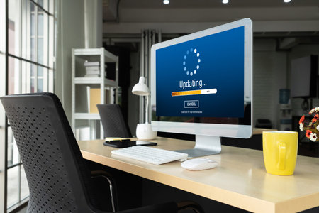 Software update on computer for modish version of device software upgrade