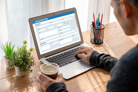 Online application form for modish registration on the internet website